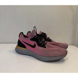 Nike Epic React Flyknit AQ0067-500 Mens 15 Running Shoes Plum Dust Black Sneaker